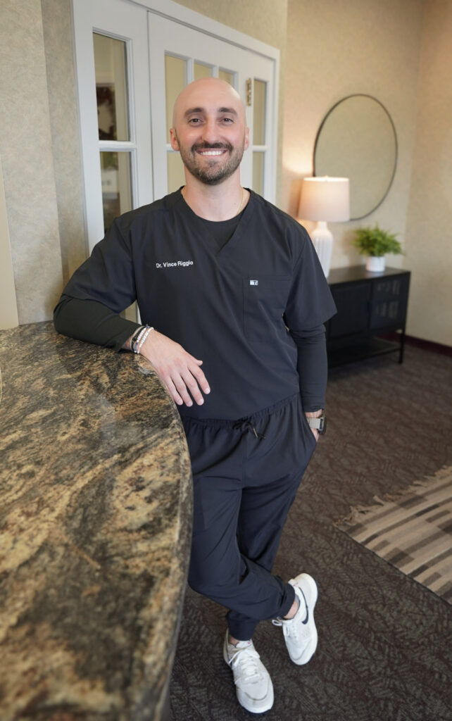 Sunset Hills dentist Dr. Vince Riggio standing in the Sunset Tower Family Dentistry office